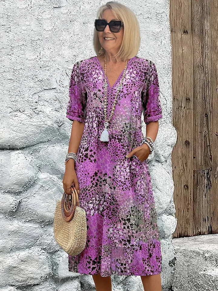 Elegant | Dames Håndlavet Midi Kjole | Køb 1 Få 1 Gratis