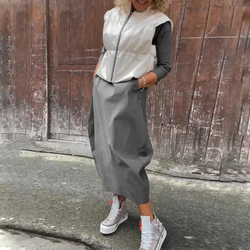 Annette | Dame Elegant og Funktionel Kjole | Tidløs Stil & Komfort