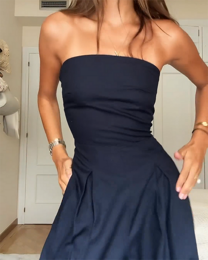 Siena | Kvinders Elegante Stropløse Jumpsuit | Komfort og Stil