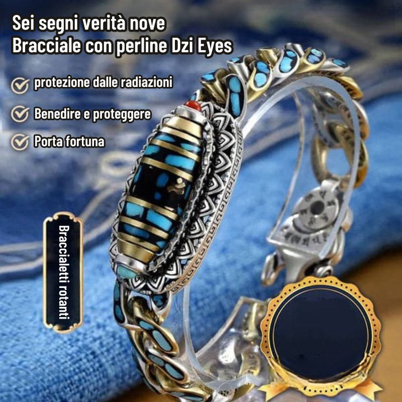Turinia | Tilbehør Spirituel Beskyttende Justerbart Armbånd | For Indre Ro og Energi