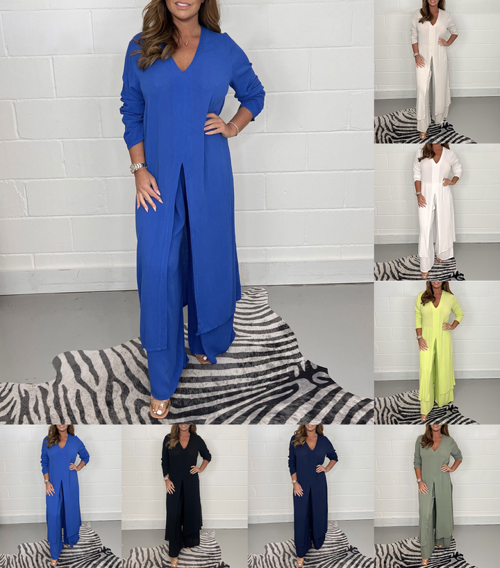 Minea | Damen Chic Luftig To-Delte Sæt | For Lethed & Stil