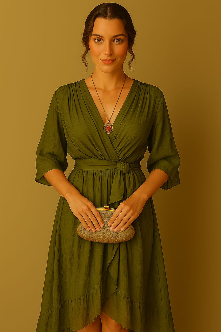 Esperance | Damen V-hals Kjole | For Elegance & Komfort