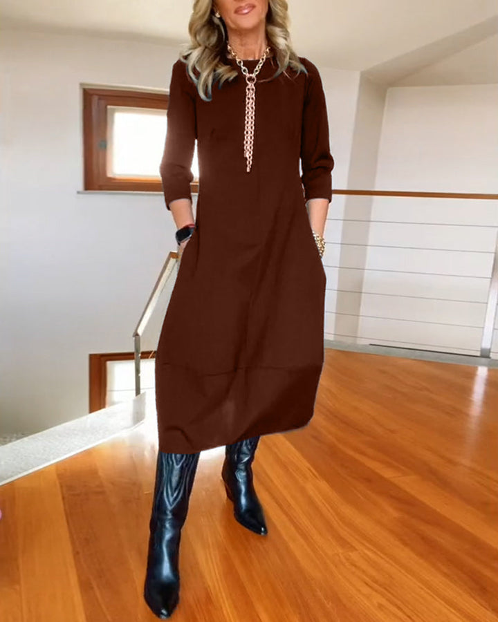 Chic Affair | Damer Flatterende Luksus Kjole | Tidløs Elegance