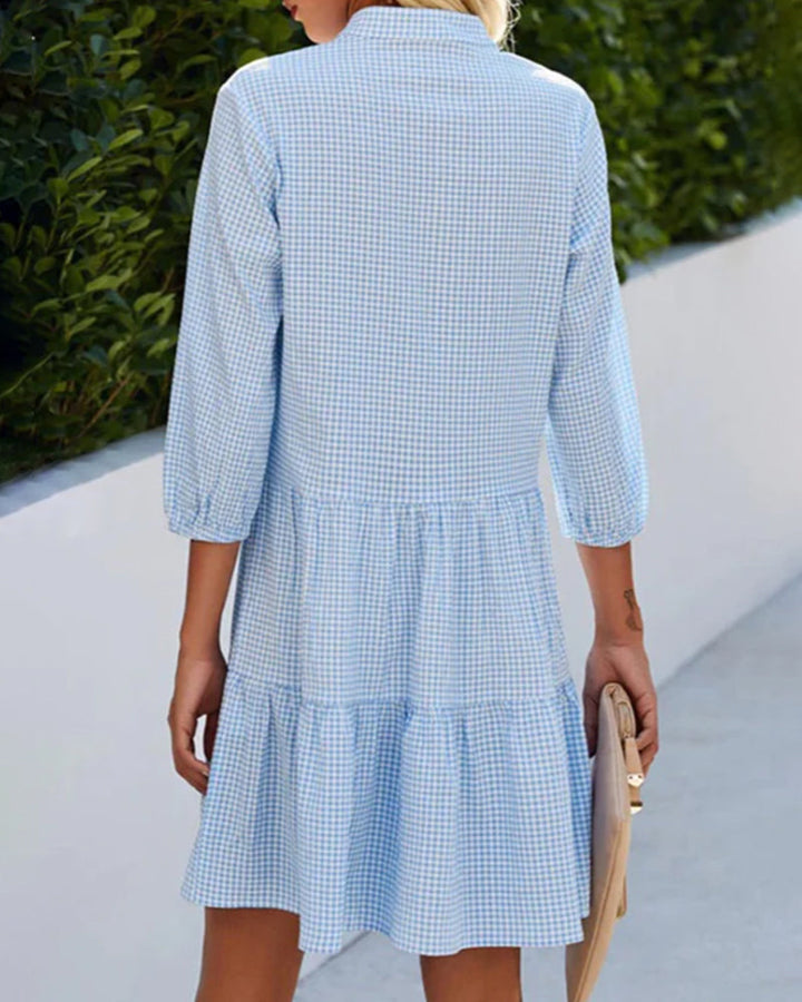 Sophia | Kvinde Elegant Midi-Kjole | Tidløs og Komfortabel