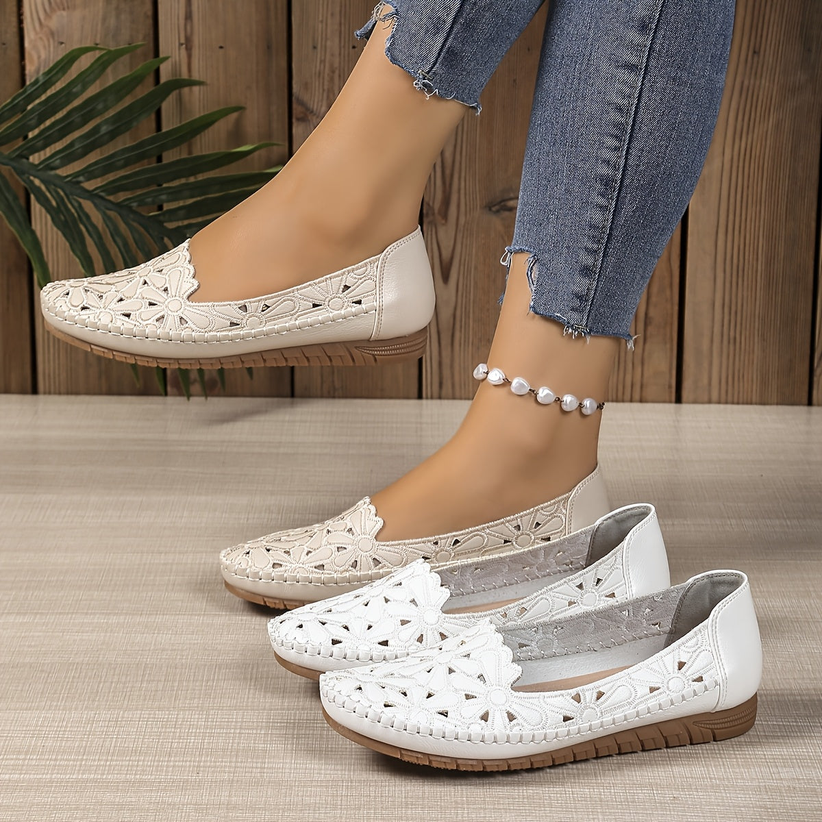 Finja | Dame Komfortable Stilfulde Slip-On Sko | For Hverdag & Elegance