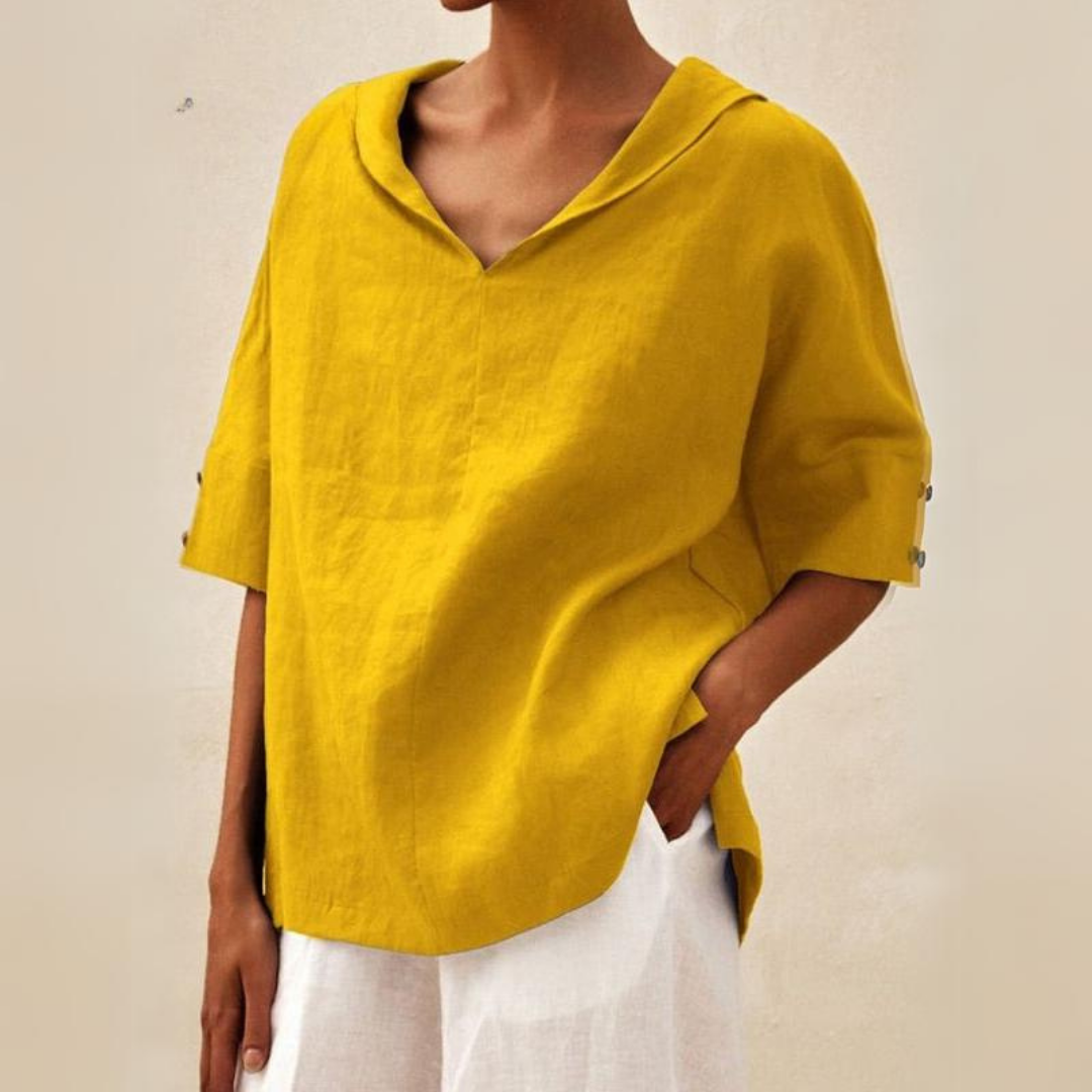 Klara | Dame Løstsiddende Bluse | For Komfort & Stil