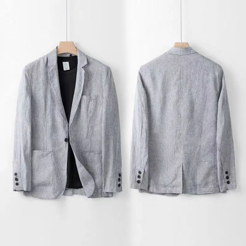 Benjamin | Herre Elegant Tidløst Sommer-Linensæt | For Komfort & Stil