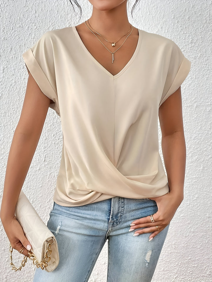 Ilvyna | Dame Chic Feminim T-shirt | Til Hverdag og Komfort