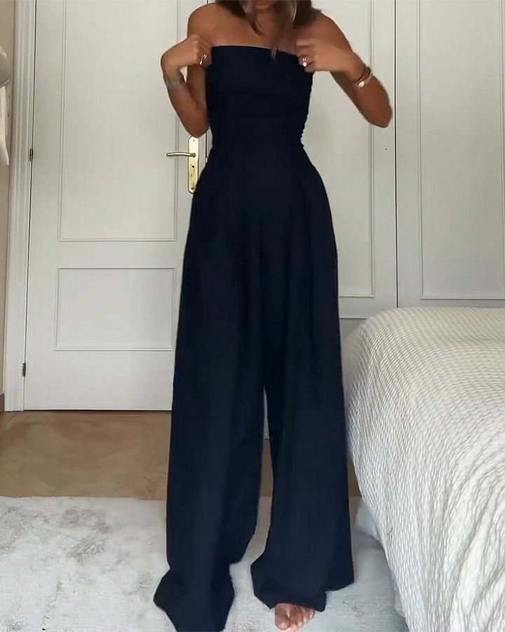 Siena | Kvinders Elegante Stropløse Jumpsuit | Komfort og Stil