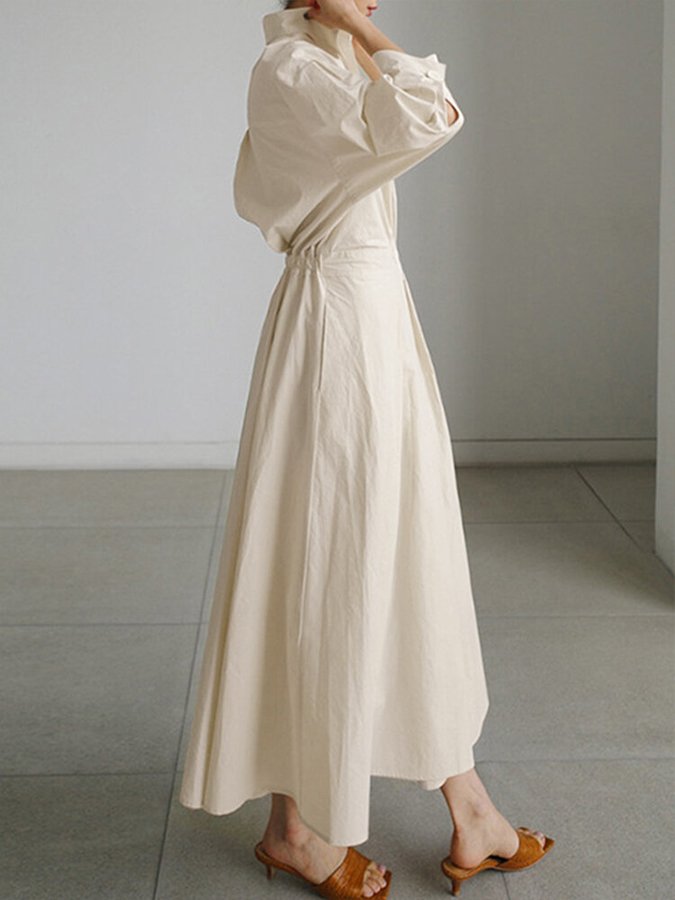Mathilde | Kvinders Elegante Åndbare Lang Kjole | Tidløs Design