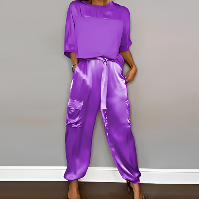 Elvira | Dame Elegant Todelt Sæt | For Stil & Lethed