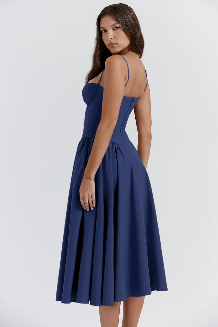 Sophie | Damen Korsetdesign Midikjole | For Elegance & Selvsikkerhed