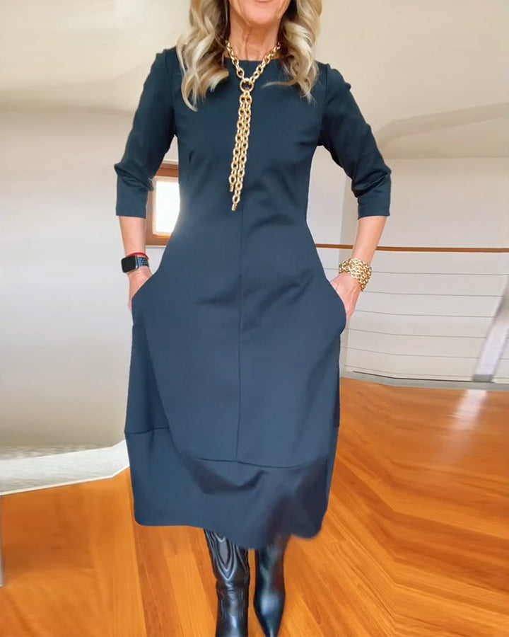 Chic Affair | Damer Flatterende Luksus Kjole | Tidløs Elegance