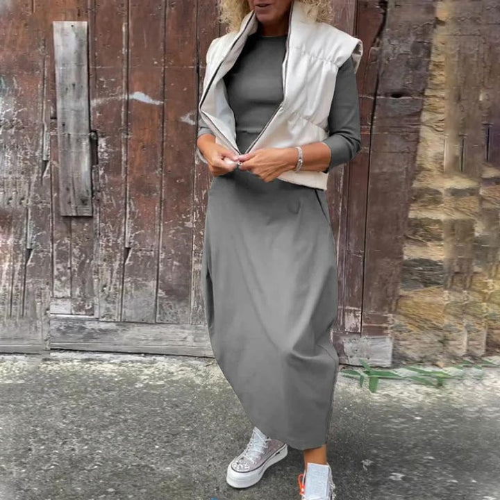 Annette | Dame Elegant og Funktionel Kjole | Tidløs Stil & Komfort