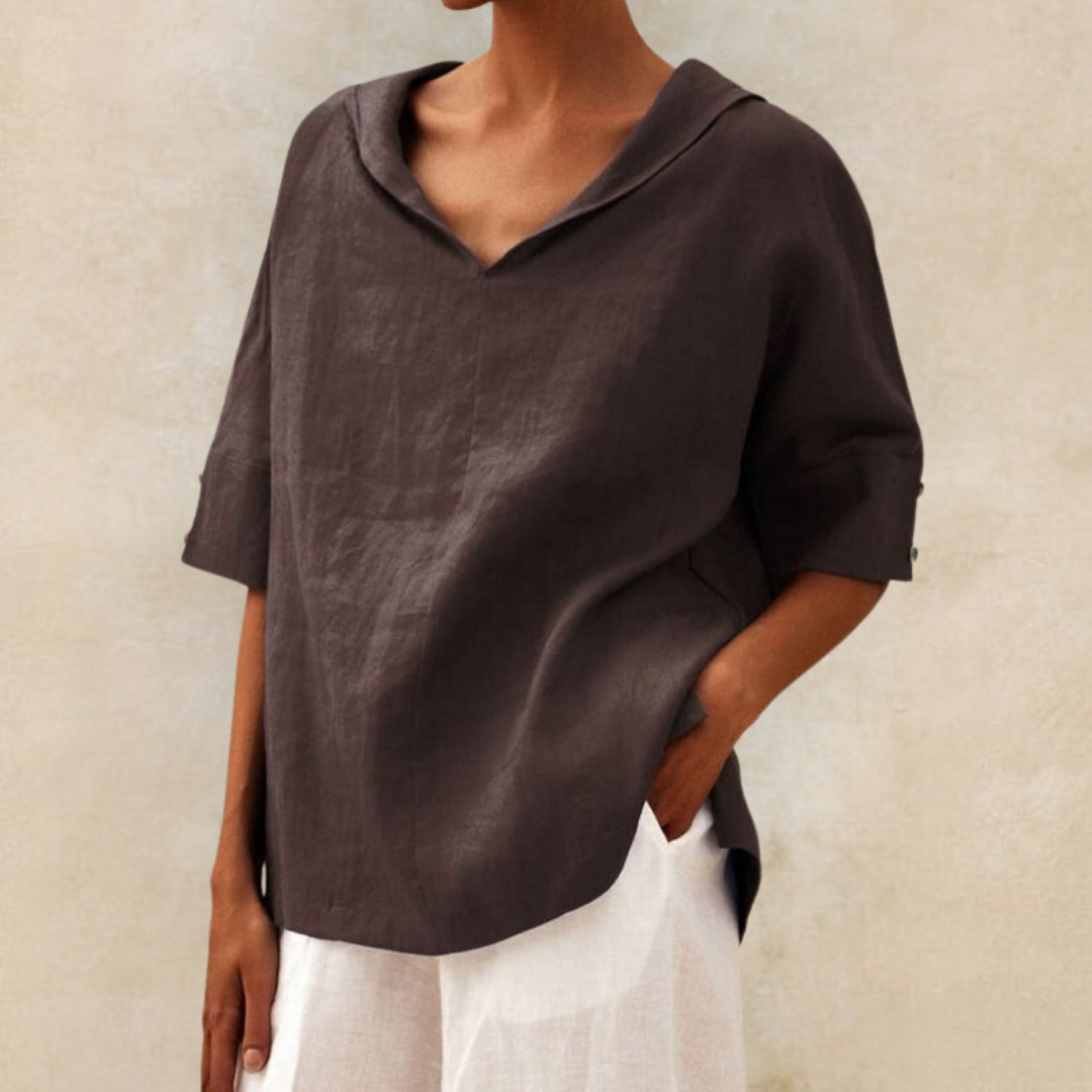 Klara | Dame Løstsiddende Bluse | For Komfort & Stil