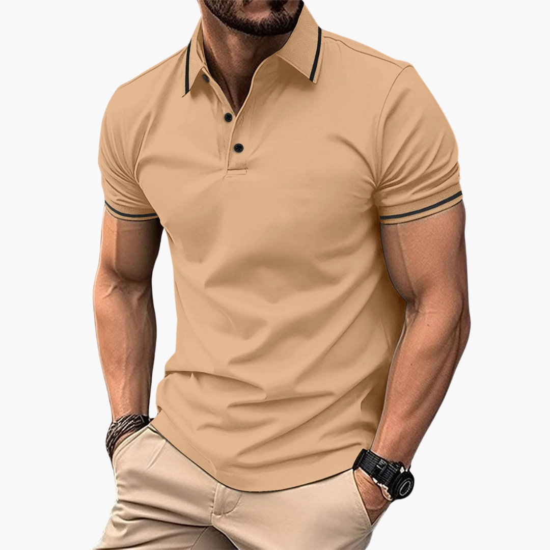 Lars | Herre Slim Fit Poloshirt med Ikonisk Stil | Året Rundt
