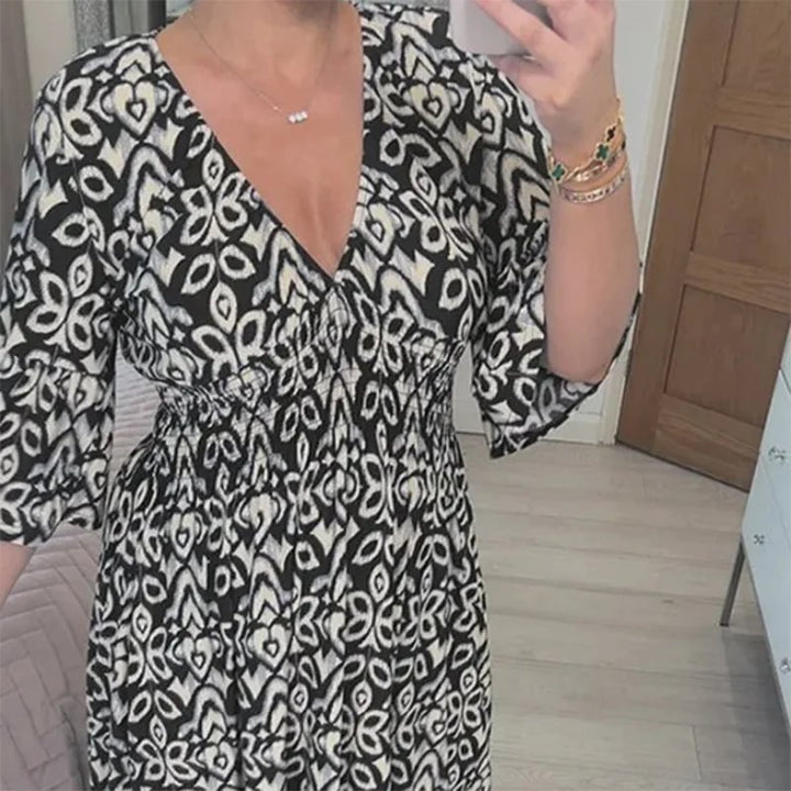 Silja | Dame Let Farverig Sommerkjole | For Elegance & Frihed