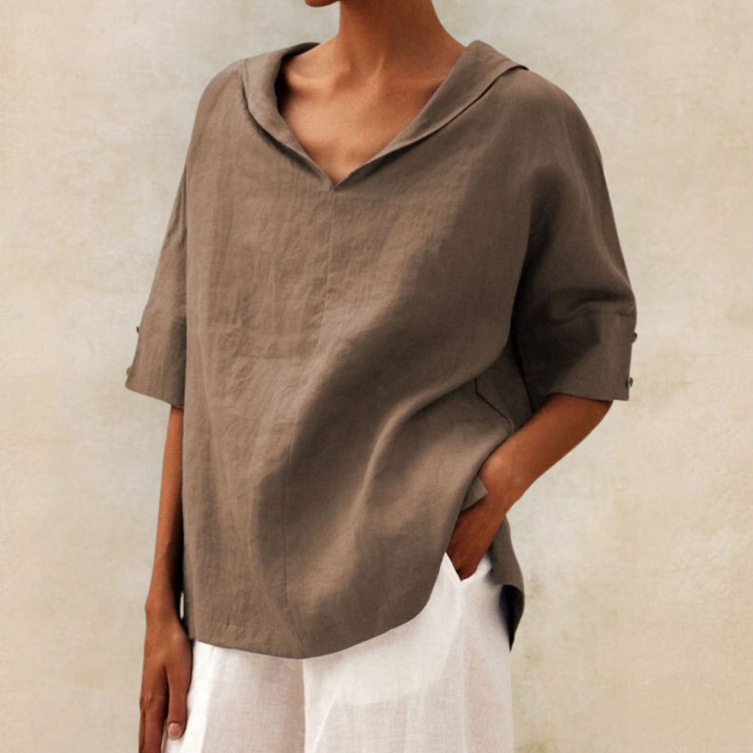 Klara | Dame Løstsiddende Bluse | For Komfort & Stil