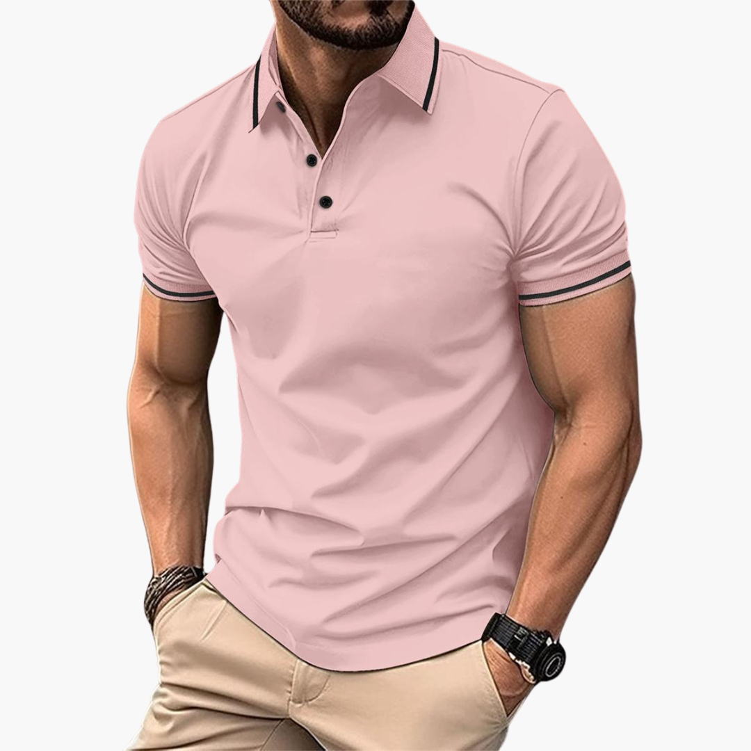 Lars | Herre Slim Fit Poloshirt med Ikonisk Stil | Året Rundt