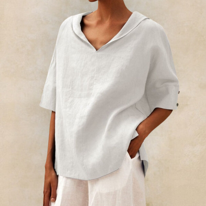 Klara | Dame Løstsiddende Bluse | For Komfort & Stil