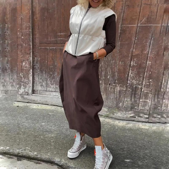 Annette | Dame Elegant og Funktionel Kjole | Tidløs Stil & Komfort