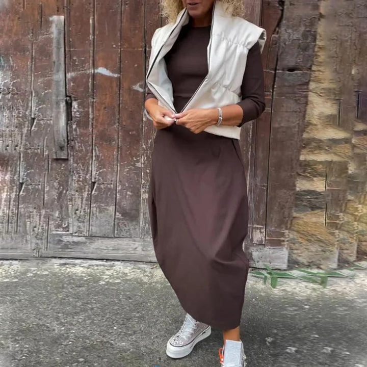 Annette | Dame Elegant og Funktionel Kjole | Tidløs Stil & Komfort