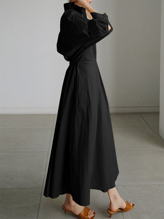 Mathilde | Kvinders Elegante Åndbare Lang Kjole | Tidløs Design