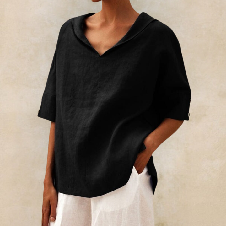 Klara | Dame Løstsiddende Bluse | For Komfort & Stil