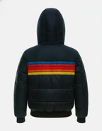 Astrid vatteret damejakke med hætte - kort model med lynlås