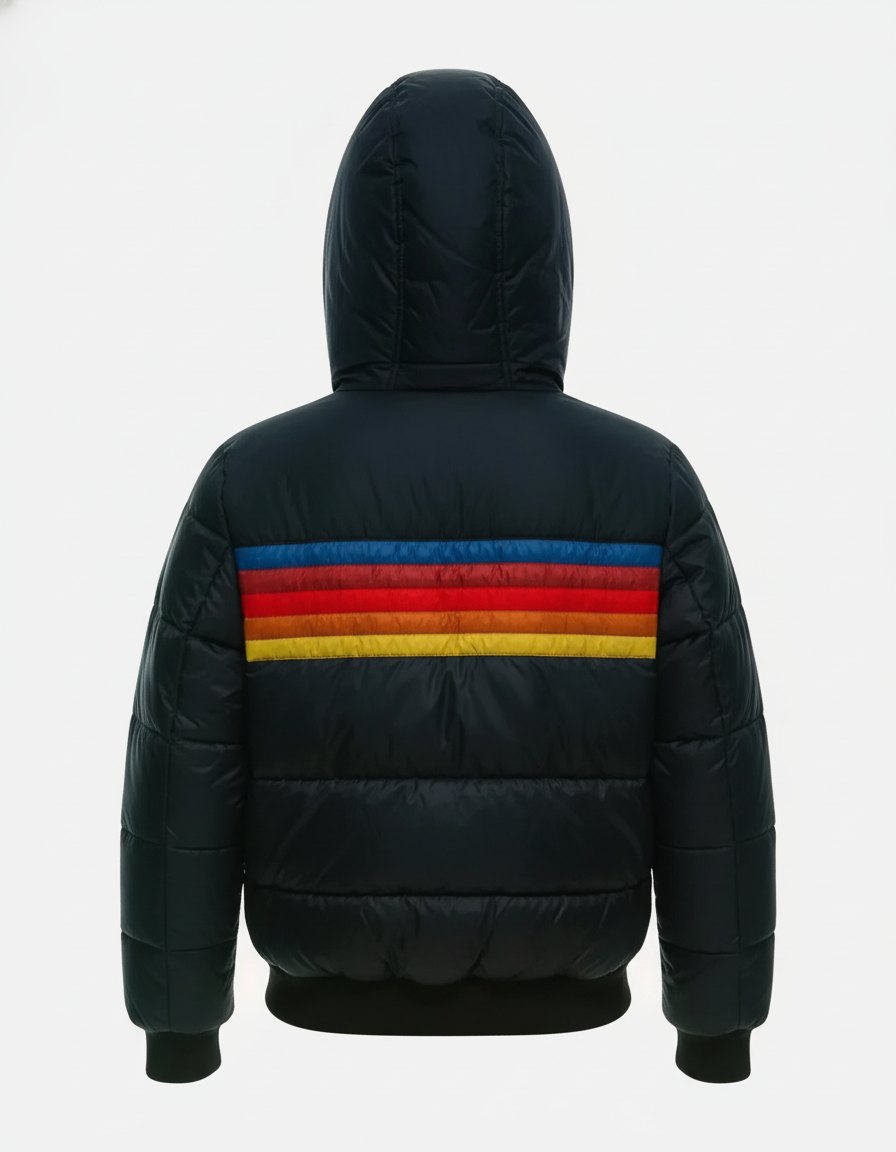 Astrid vatteret damejakke med hætte - kort model med lynlås