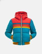 Astrid vatteret damejakke med hætte - kort model med lynlås