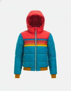 Astrid vatteret damejakke med hætte - kort model med lynlås