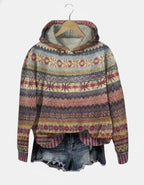 Maja dame hættetrøje i strik – lange ærmer, normal pasform