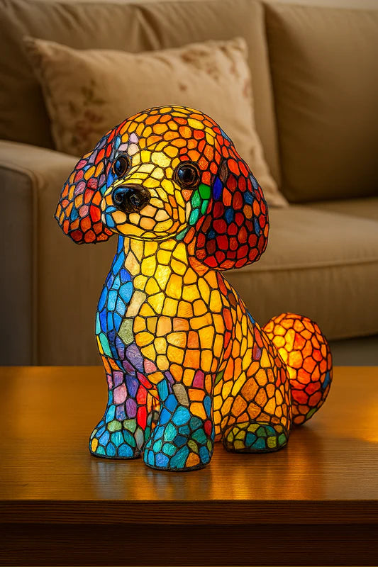 MagiskeGløwpets | Hjemmedekorationer Farverigt Håndlavet Glaslampe | Til Stemning & Unikt Design