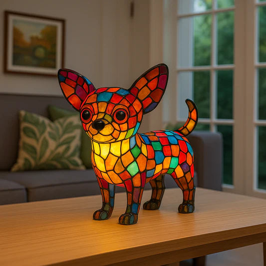 MagiskeGløwpets | Hjemmedekorationer Farverigt Håndlavet Glaslampe | Til Stemning & Unikt Design