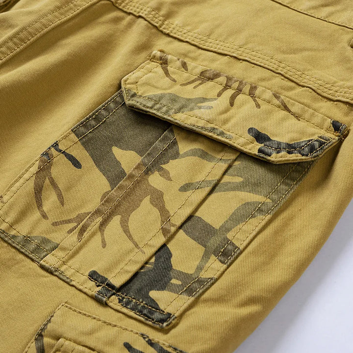 Torskil | Herren Taktiske Løstsiddende Cargoshorts | Til Udendørs Komfort og Bevægelighed