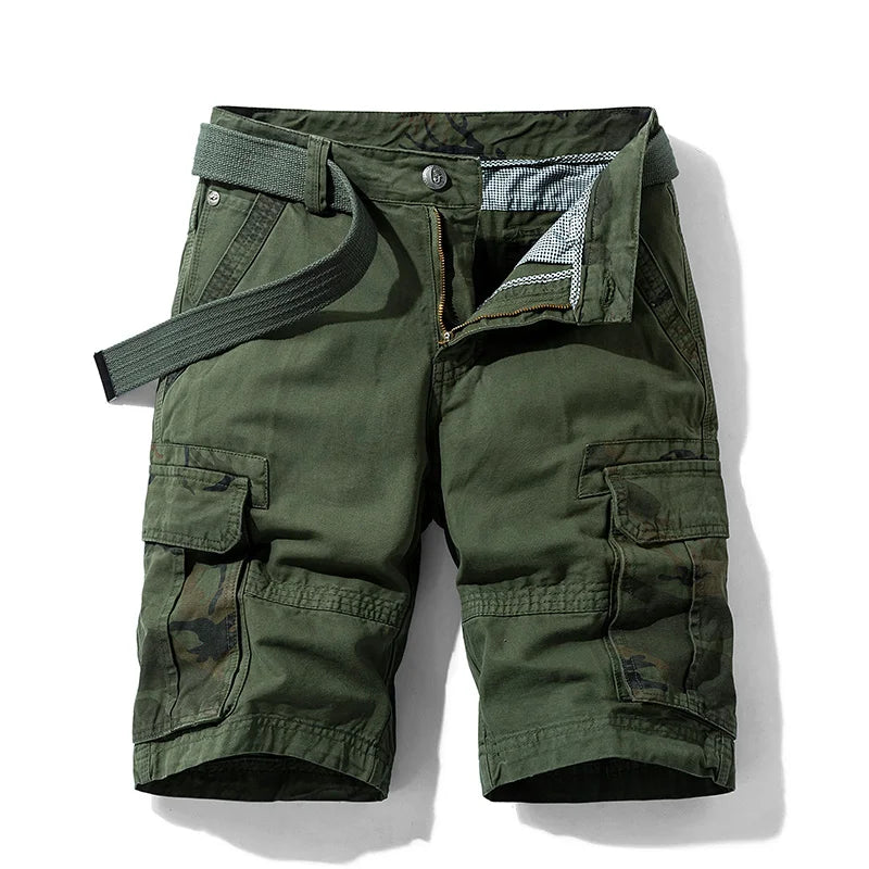 Torskil | Herren Taktiske Løstsiddende Cargoshorts | Til Udendørs Komfort og Bevægelighed