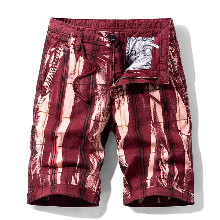Marteno | Herren Sommerlig Mønstret Shorts | Til Strand & Hverdag