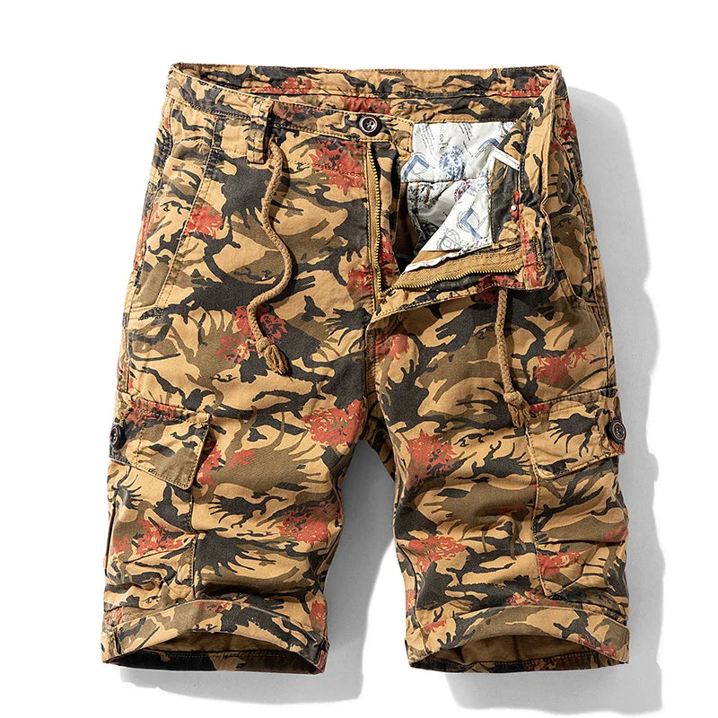 Torskil | Herren Taktiske Løstsiddende Cargoshorts | Til Udendørs Komfort og Bevægelighed