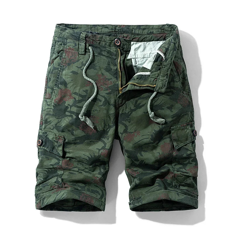 Torskil | Herren Taktiske Løstsiddende Cargoshorts | Til Udendørs Komfort og Bevægelighed
