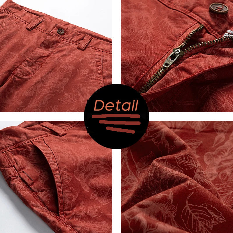 Marteno | Herren Sommerlig Mønstret Shorts | Til Strand & Hverdag