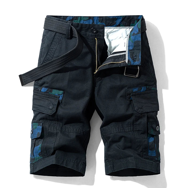Torskil | Herren Taktiske Løstsiddende Cargoshorts | Til Udendørs Komfort og Bevægelighed