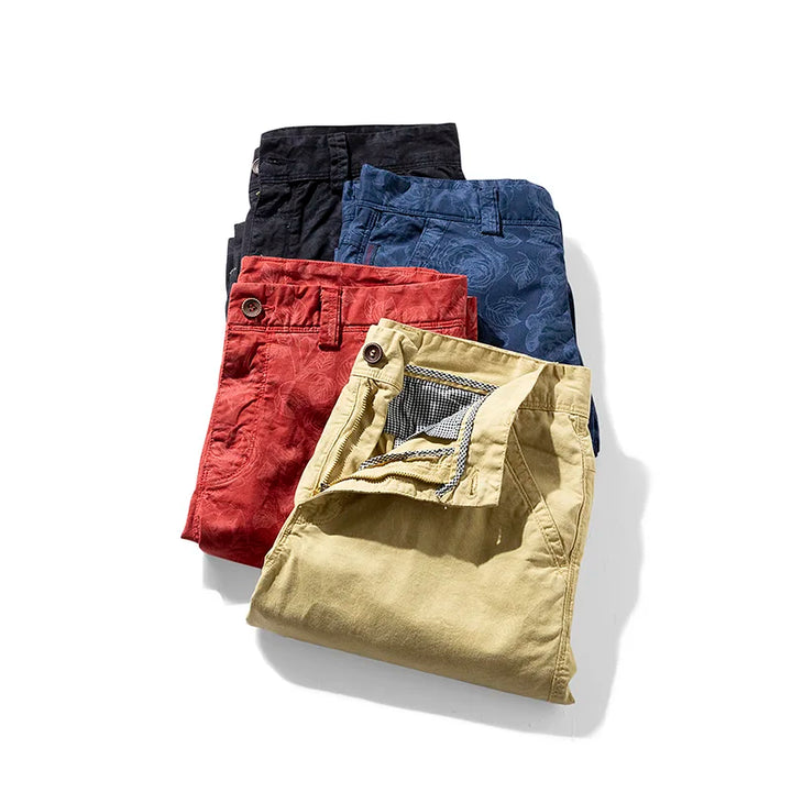 Marteno | Herren Sommerlig Mønstret Shorts | Til Strand & Hverdag
