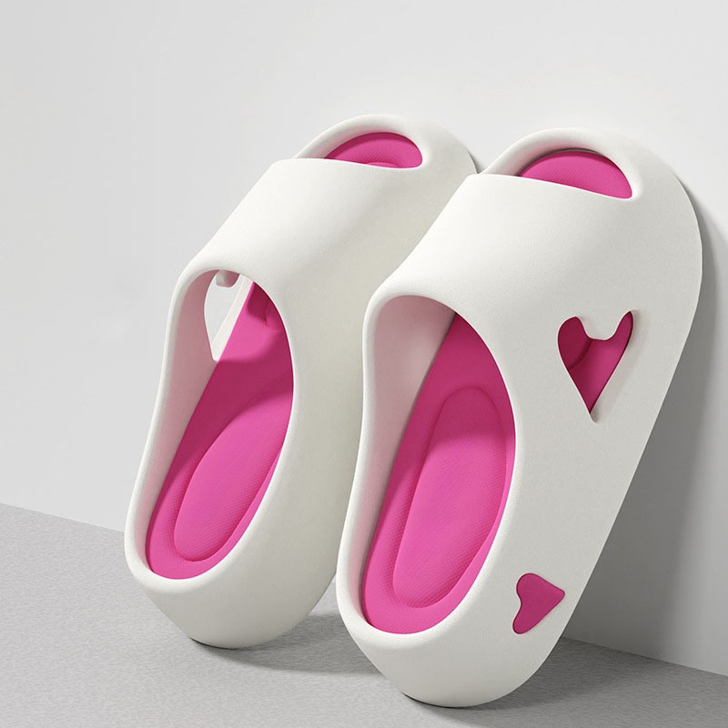 Trille | Dame Skybløde Sjove Flip Flops | Med Hjerteformet Detalje
