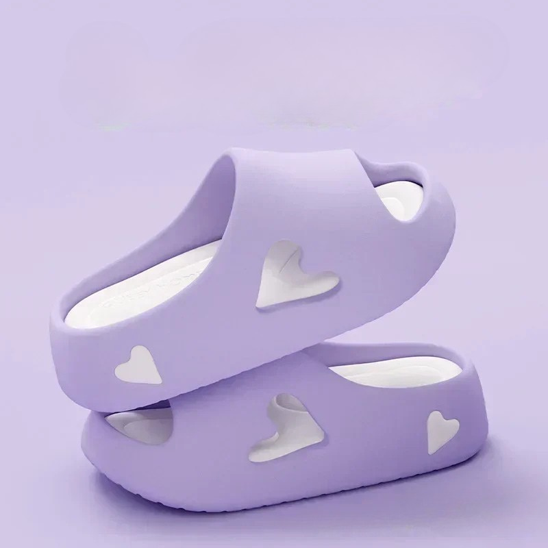 Trille | Dame Skybløde Sjove Flip Flops | Med Hjerteformet Detalje
