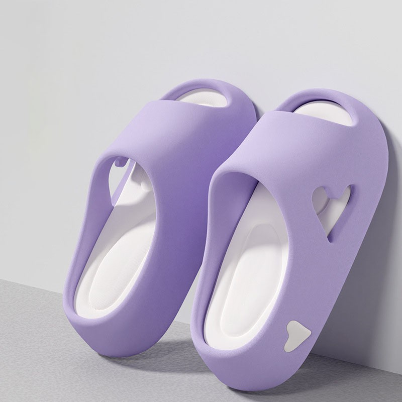 Trille | Dame Skybløde Sjove Flip Flops | Med Hjerteformet Detalje