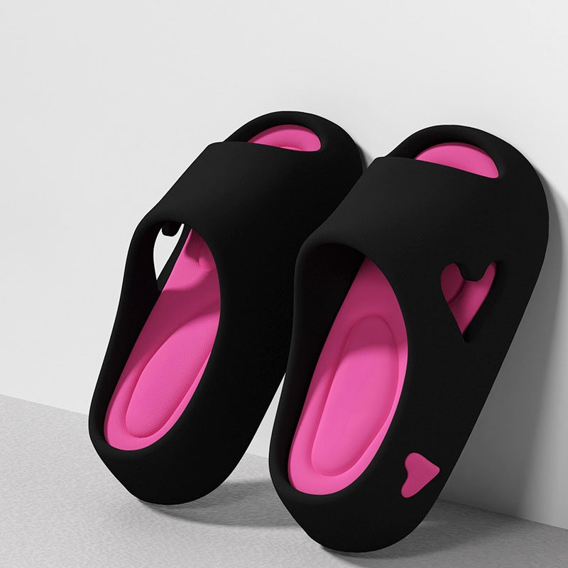 Trille | Dame Skybløde Sjove Flip Flops | Med Hjerteformet Detalje