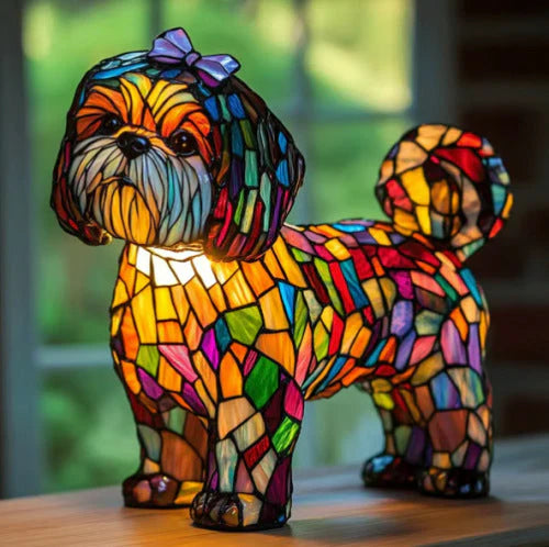 MagiskeGløwpets | Hjemmedekorationer Farverigt Håndlavet Glaslampe | Til Stemning & Unikt Design