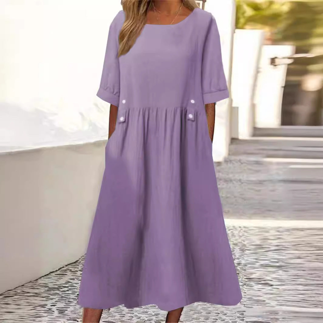 Tilde | Damer Blomster Elegant Kjole | For Lethed & Selvtillid