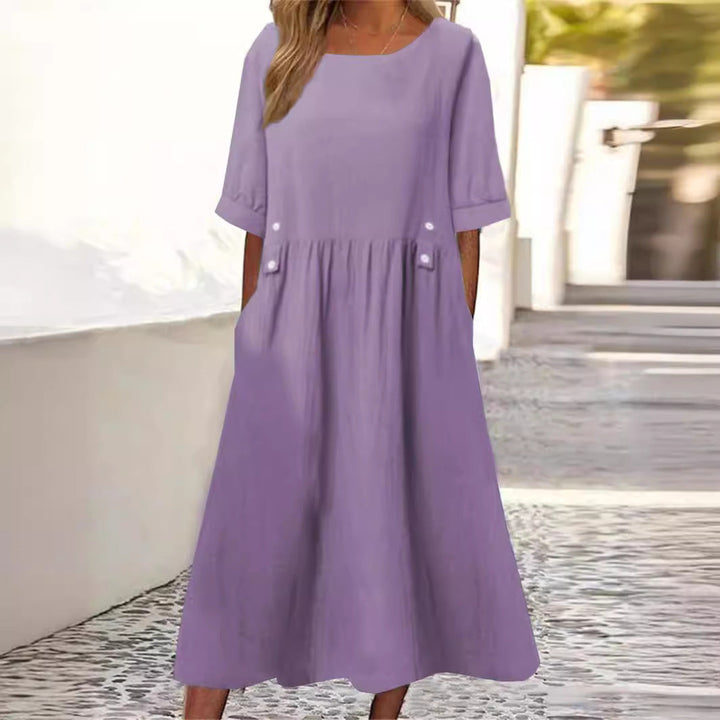 Tilde | Damer Blomster Elegant Kjole | For Lethed & Selvtillid